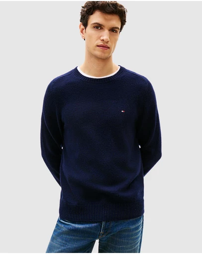 Tommy Hilfiger - Pure Wool Crew Neck Jumper
