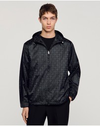 Sandro - Surf Squarecross Nylon Jacquard Leger Jacket