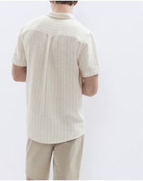 UNISON - Linen S/S Regular Fit Shirt