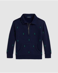 Polo Ralph Lauren - Polo Pony Fleece Collared Sweatshirt - Kids