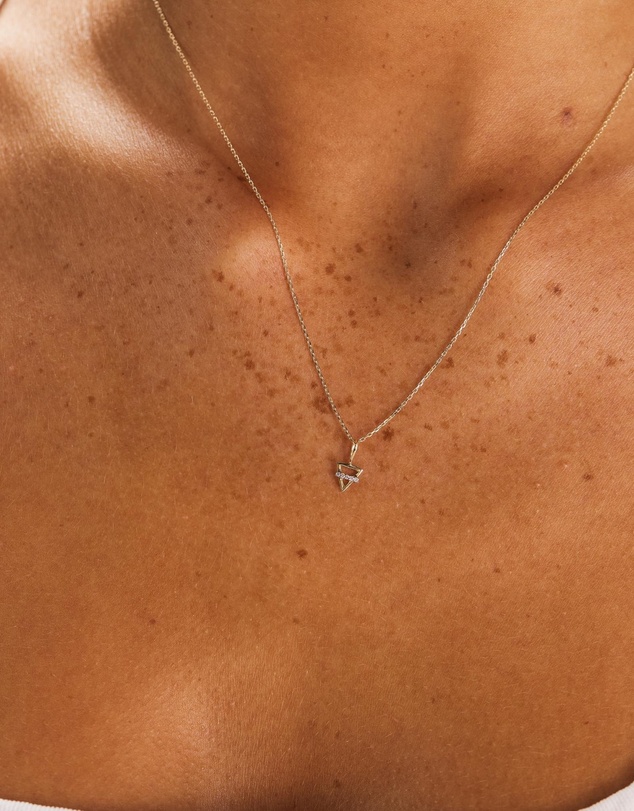 Luna Rae - Solid Gold - Earth Element Diamond Necklace