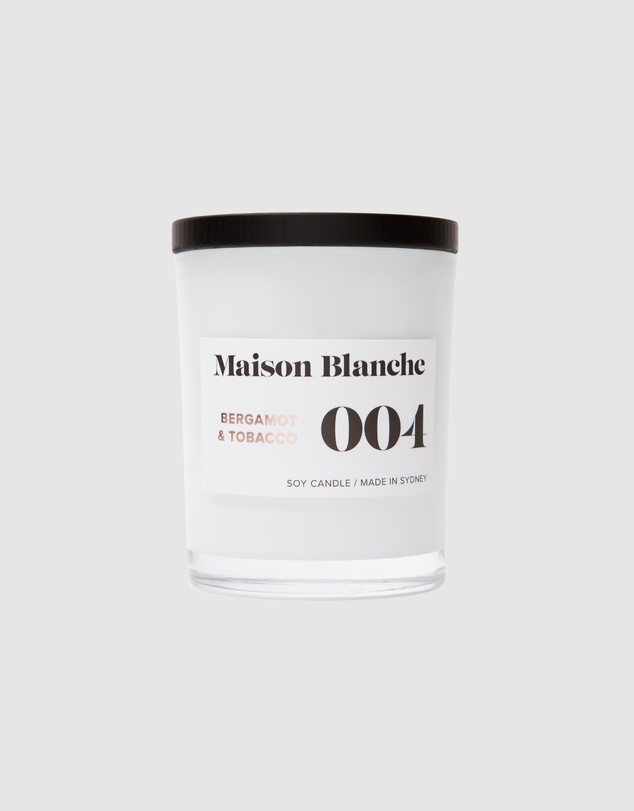Maison Blanche - 004 Bergamot & Tobacco - Medium Candle