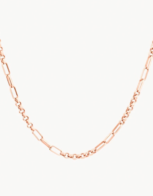 Medley Jewellery - Fob Fundamental Chain Necklace in Rose Gold