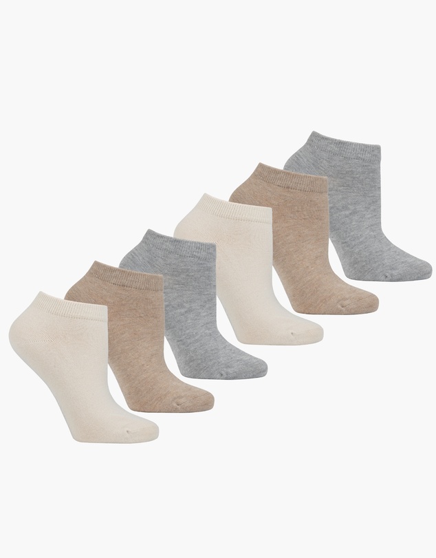 Pussyfoot - 6 Pack Bamboo Cotton Casual Ankle Sneaker Socks