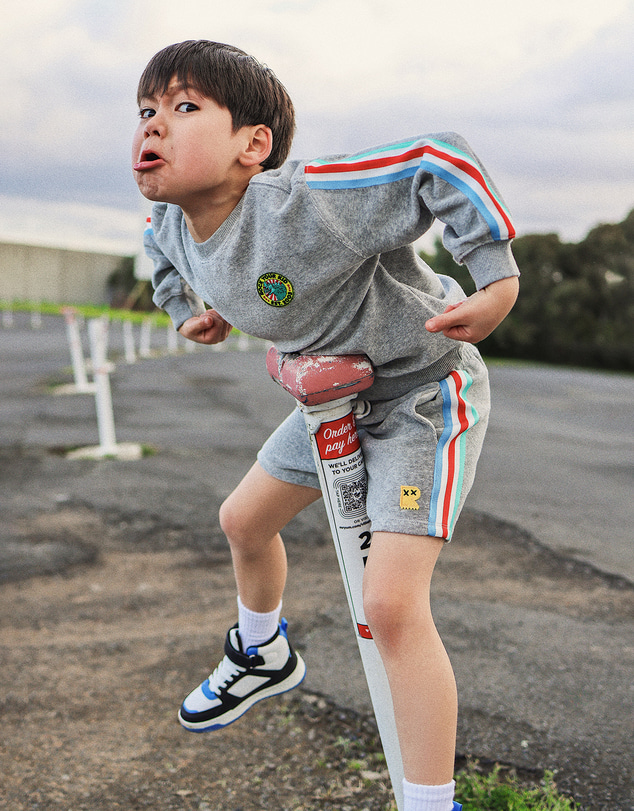 Rock Your Kid - Vinnie Sweater in Grey Marle