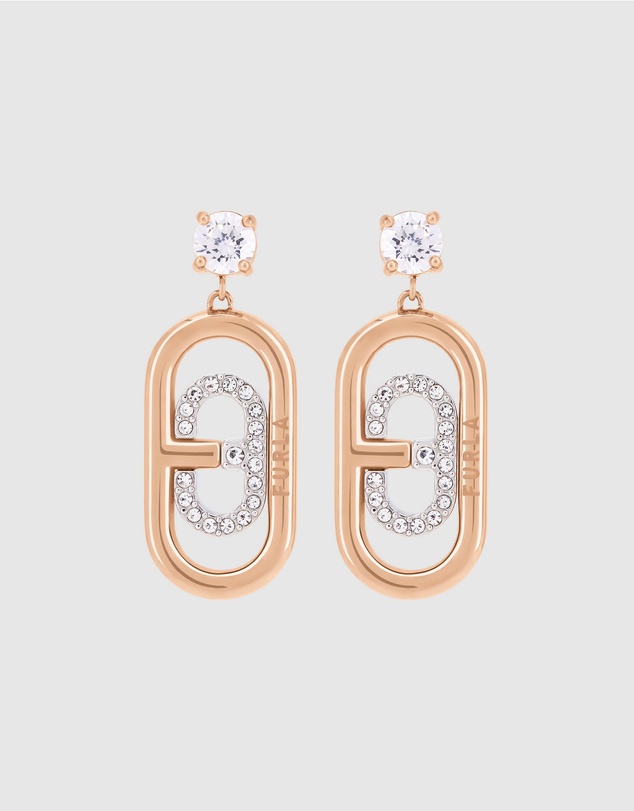 Furla - Ooh Rose Gold-Tone Earrings