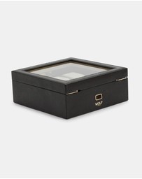 Wolf - Wolf Palermo 6 Pc Watch Box Black Anthracite