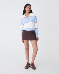 Forcast - Brenda Stripe Collared Sweater