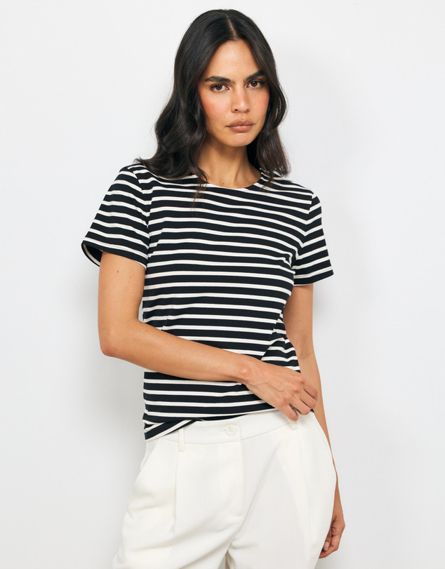 AERE - Stripe Cotton Baby Tee