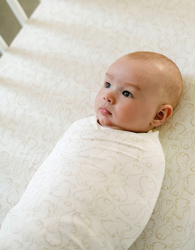 Kynd Baby - Large Stretchy Swaddle in Rabbit