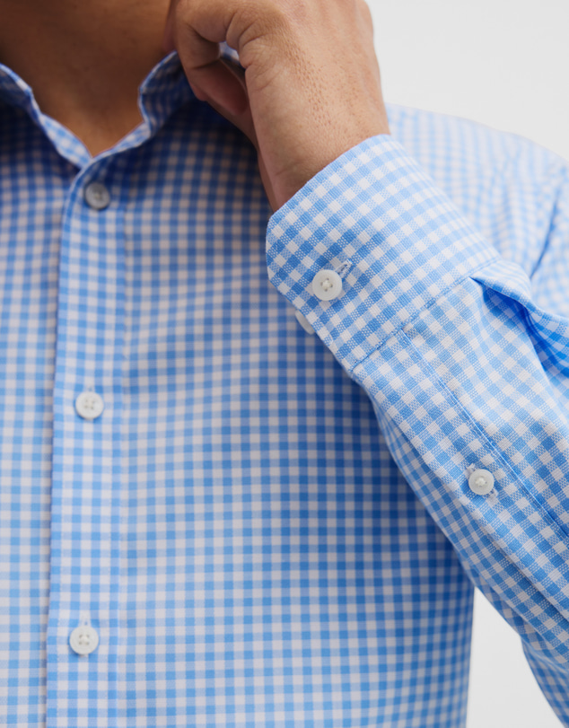 Country Road - Slim Fit Gingham Travel Shirt
