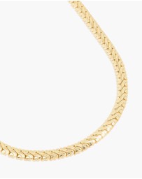 Lovisa - Waterproof Gold Plated Stainless Steel Interlock Chain Necklace