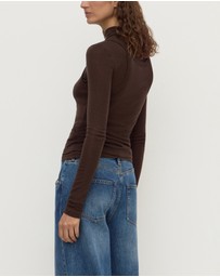 Assembly Label - Nora Merino Wool Layered Turtleneck Top