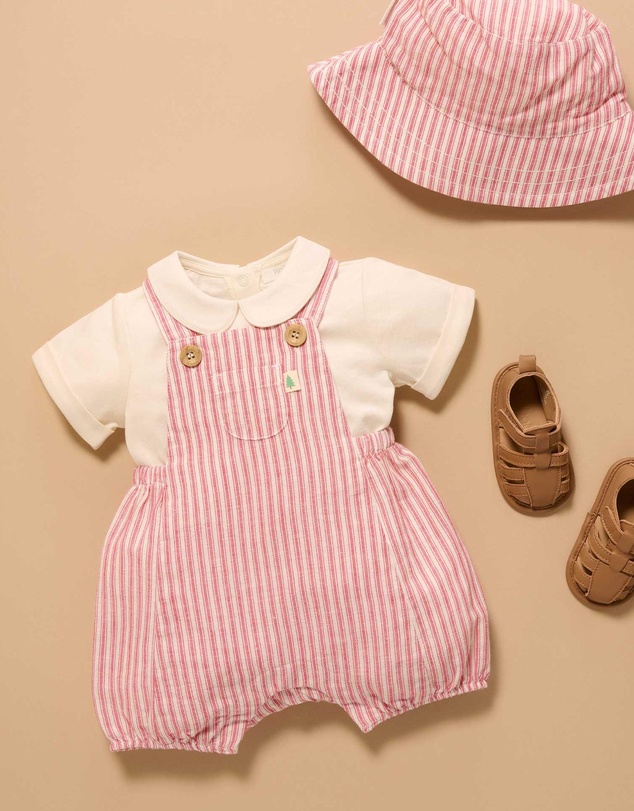 Purebaby - Christmas Striped Bucket Hat -Kids-Babies