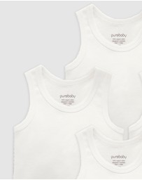 Purebaby - Rib Bodysuit 4 pack-Babies