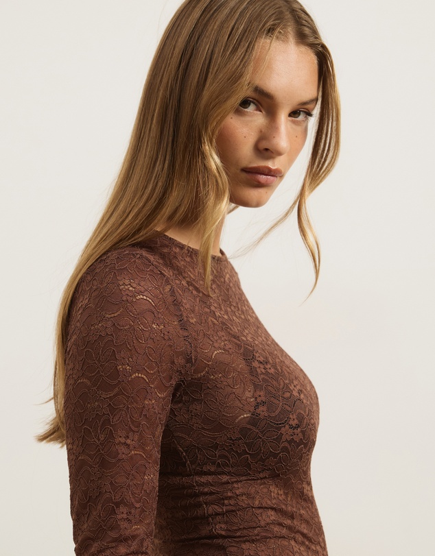 Atmos&Here - Tia Long Sleeve Lace Top