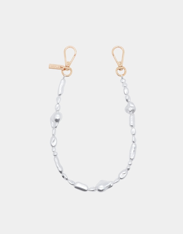 LOUVE COLLECTION - Clear Phone Case + Moon Pearl Chain