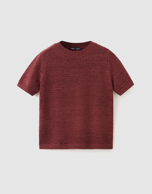 M.N.G - Short-Sleeved Knitted Sweater Top