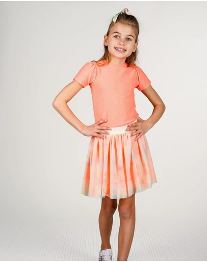 B.Nosy - Deanna Neon Tulle Dress - Kids-Teens