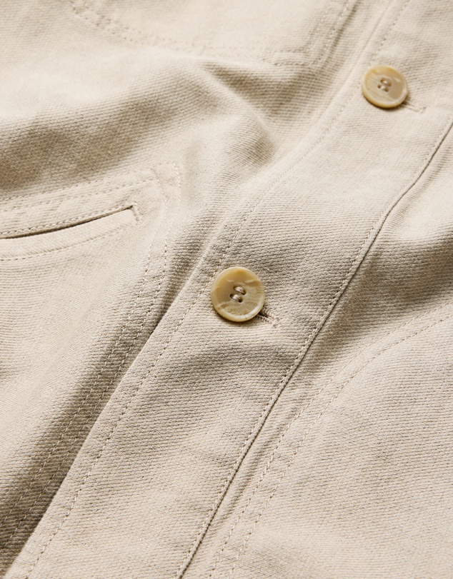 Calibre - Linen Cotton Twill Shirt Jacket Natural