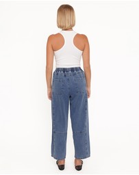 Petal & Pup - Sophie Cropped Barrel Jean - Medium Wash