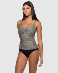 Nip Tuck Swim - Tintilating Tile Joanne Multifit Ruched Front Tankini Top
