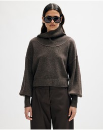Minima Esenciales - Rian Wool Cashmere Funnel Neck Jumper
