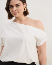 Atmos&Here Curvy - Willow Off Shoulder Top
