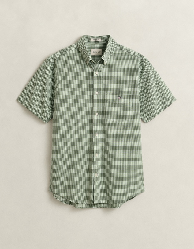Gant - Classic Poplin Gingham Short Sleeve Shirt