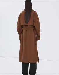 M.N.G - Long Double-Breasted Trench Coat