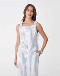 Forcast - Milos Button Through Shell Top