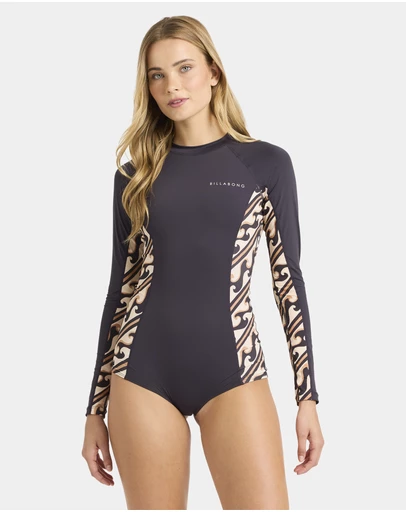 Billabong - Womens Dark Wave Long Sleeve Rash Vest