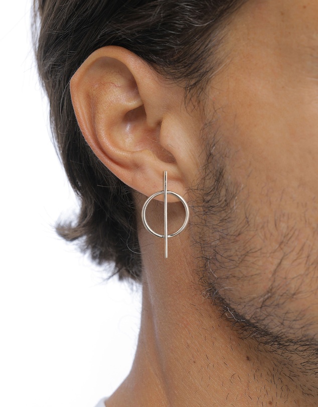 Kuzzoi - ICONIC EXCLUSIVE - Circle Stud Earrings in 925 Sterling Silver