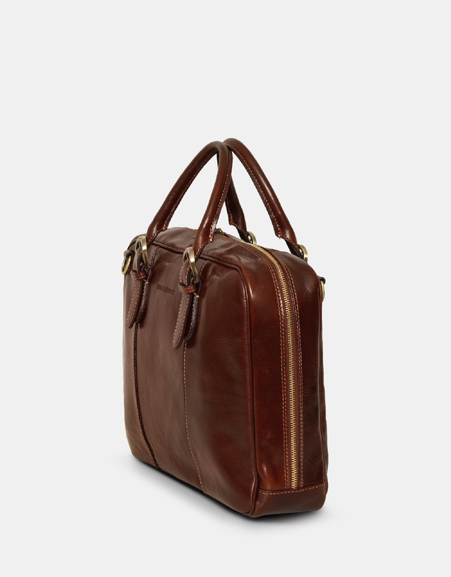 Republic of Florence - The Madrid Matt Brown Briefcase