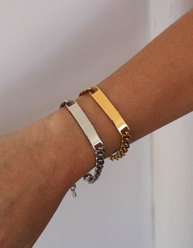 Zahar - Engravable Mens Bar Bracelet
