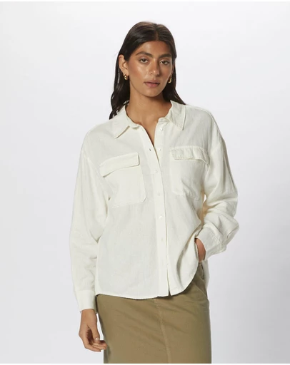 ONLY - Caro Linen Pocket Shirt
