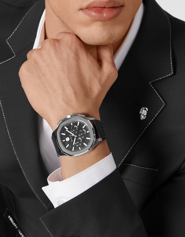 Philipp Plein - Plein Philipp 44mm Black Dial with Silicone Strap