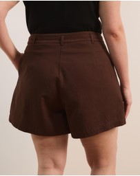 Atmos&Here Curvy - Ginny Cotton Twill Shorts