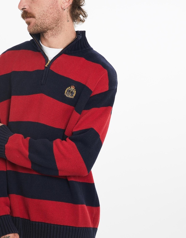 Vintage by The Real Deal - Pre Loved - Vintage 90s Lauren Ralph Lauren Quarter Zip Knit Sweater
