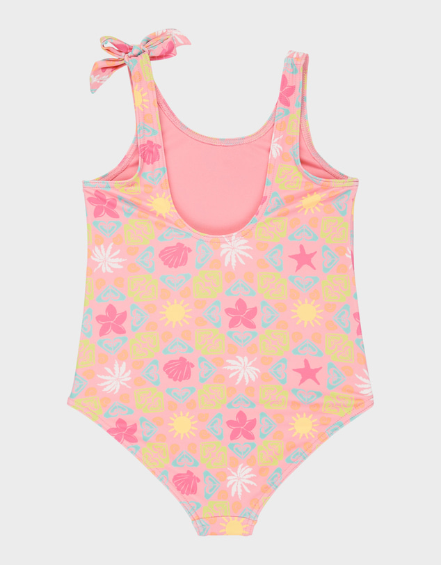 Roxy - Girls 2 to 7 Check One Piece Swimsuit