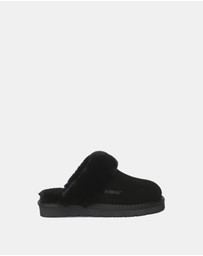 EVERAU - EverAU Ugg Muffin Slipper Suede Cow Suede Upper House Shoes