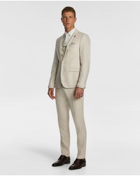 yd. - Carter Stretch Linen Blend Slim Suit Jacket