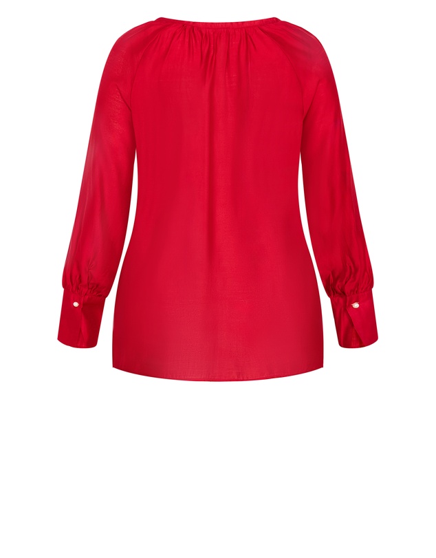 City Chic - Felicity Relaxed V Neck Shirt