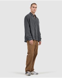 Rolla's - Heavy Weave Long Sleeve - Washed Black