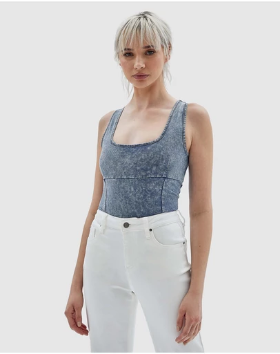 GUESS Originals - GUESS Originals Washed Bodysuit Top