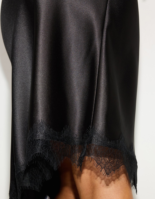 Dazie - Aralina Lace Trim Midi Skirt