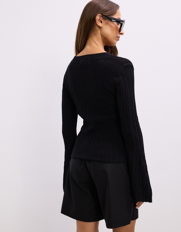 The Fated - Jamie Knit Flare Sleeve Top