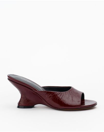 Burgundy Oily Crinkle Leather