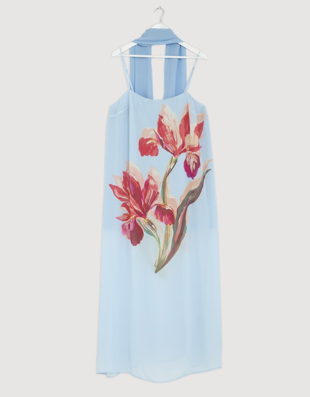Revibe - Repaired AERE Rosalee Scarf Maxi Dress - AU 18