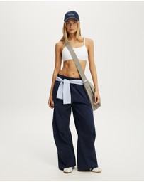 Cotton On Body Active - Ultra Soft Double Strap Back Crop